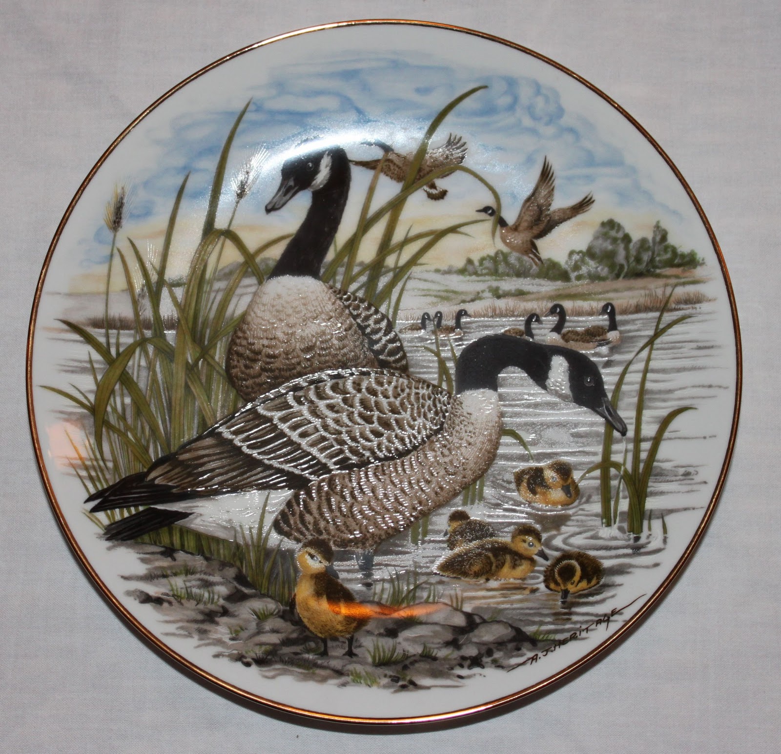 Hanson Vintage New Game Birds of the South Plates on Hanson Vintage