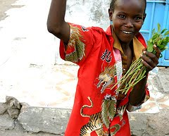 A Child running high on Khat