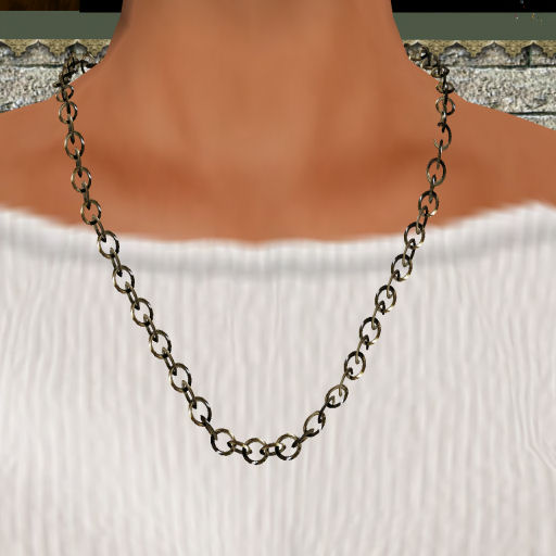 Platinum Single Link Necklace