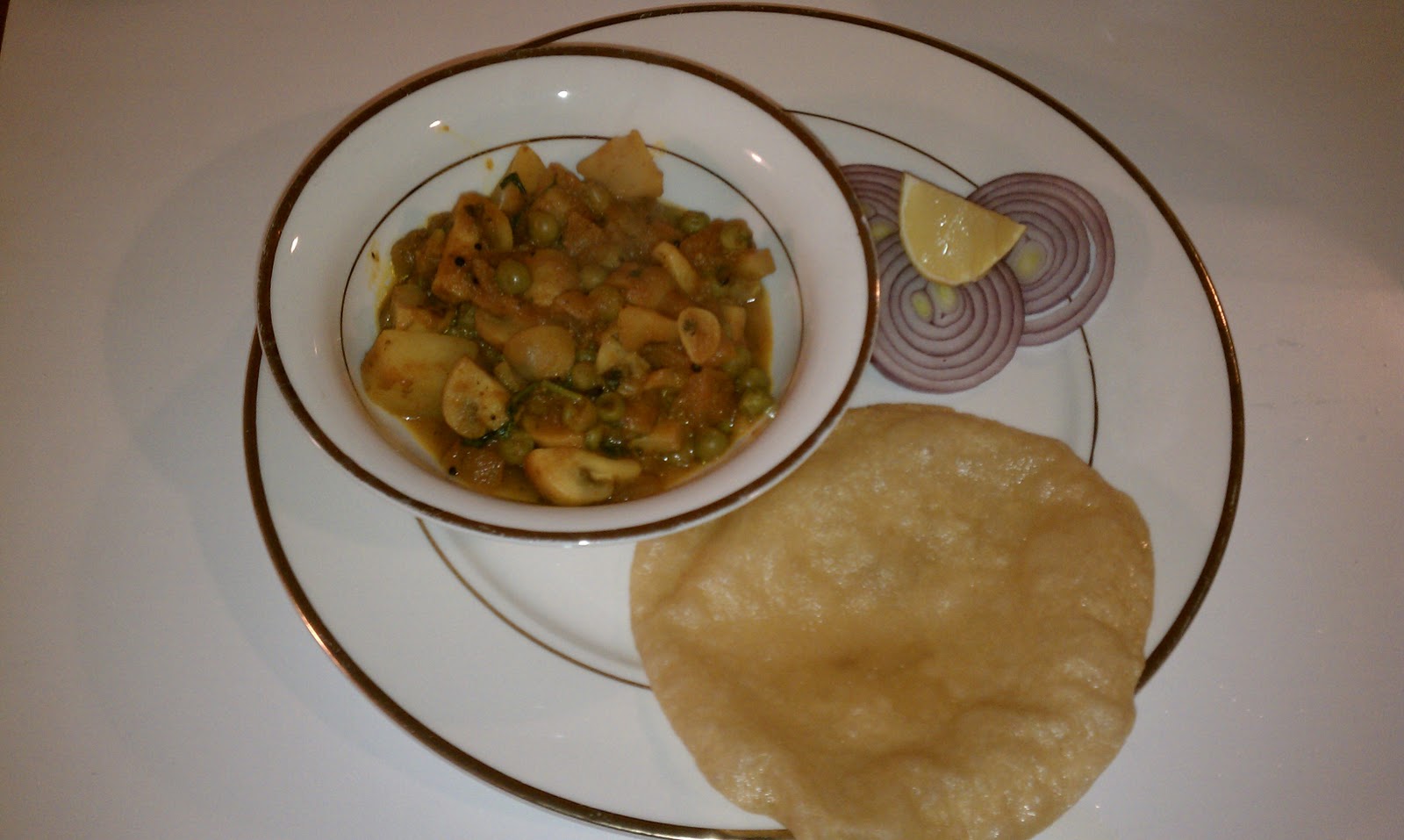 MY HOME MADE RECIPES MUSHROOM POTATO CURRY