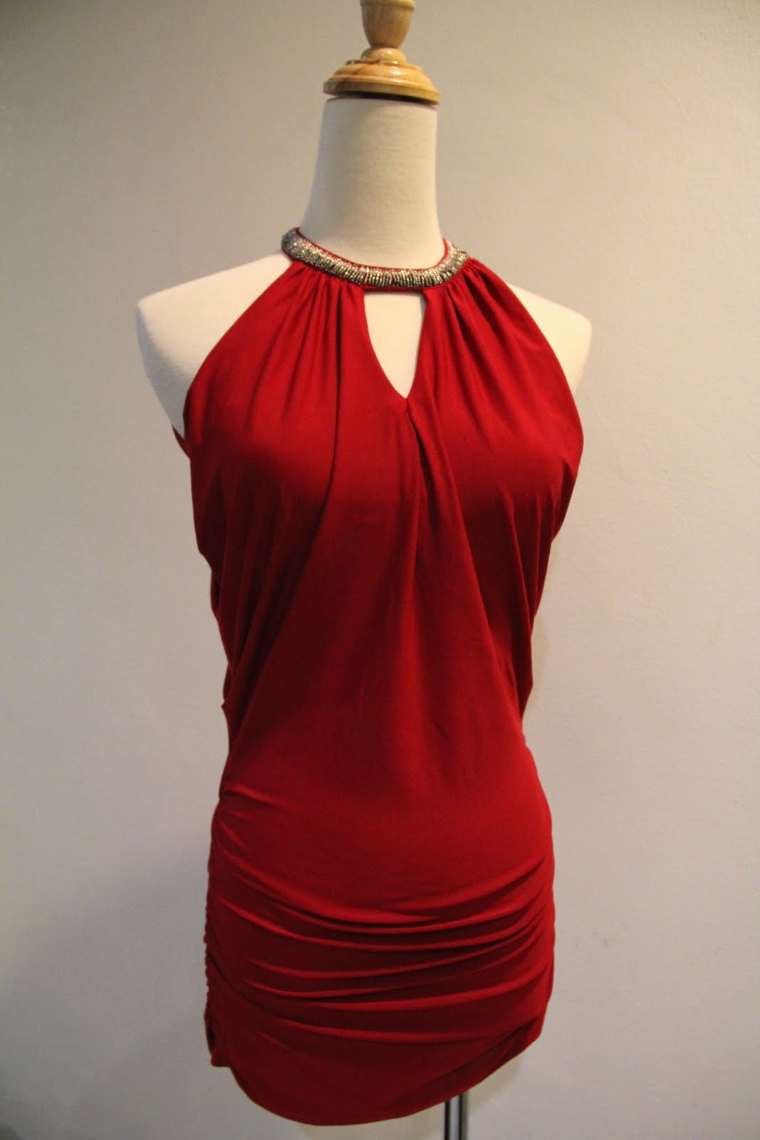 Candeelicious Beaded Halter Dress