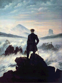 Caminante sobre un mar de niebla de Caspar David Friedrich