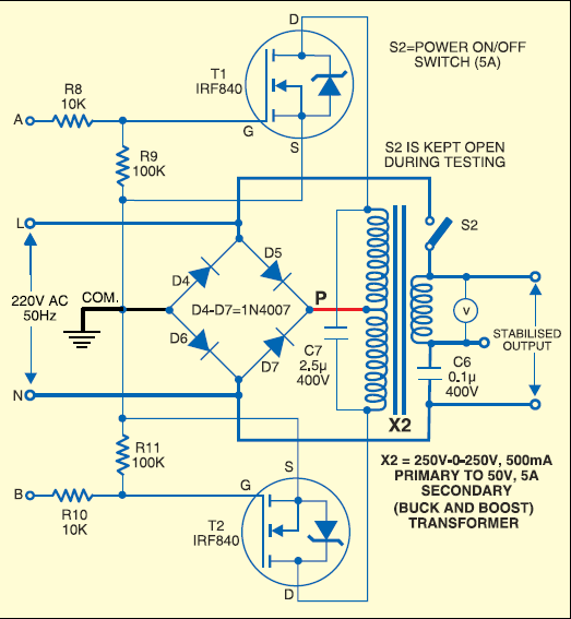 Electronics EveryWhere Smart Voltage Stabilizer Using PIC16F877A