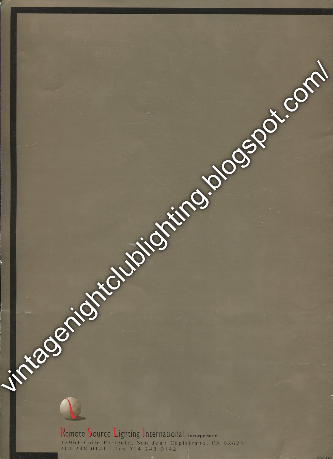 Vintage Night Club Lighting: Remote Source Lighting International (RSLI ...