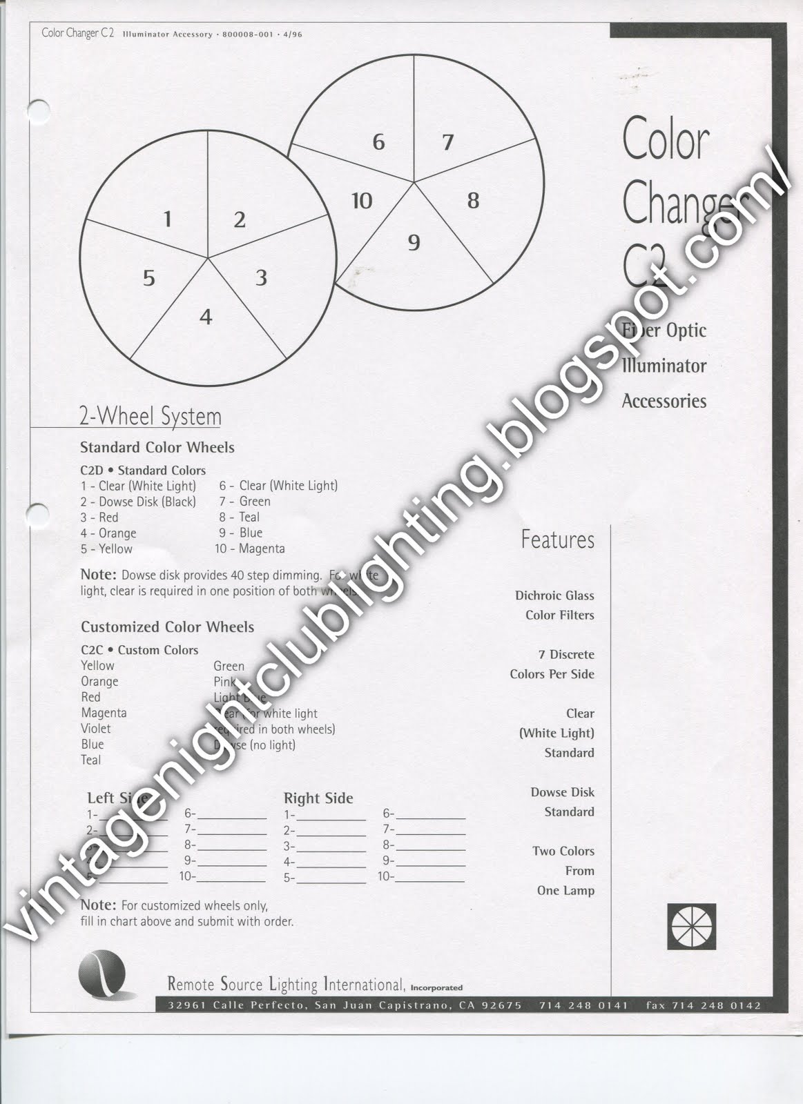 Vintage Night Club Lighting: Remote Source Lighting International (RSLI ...