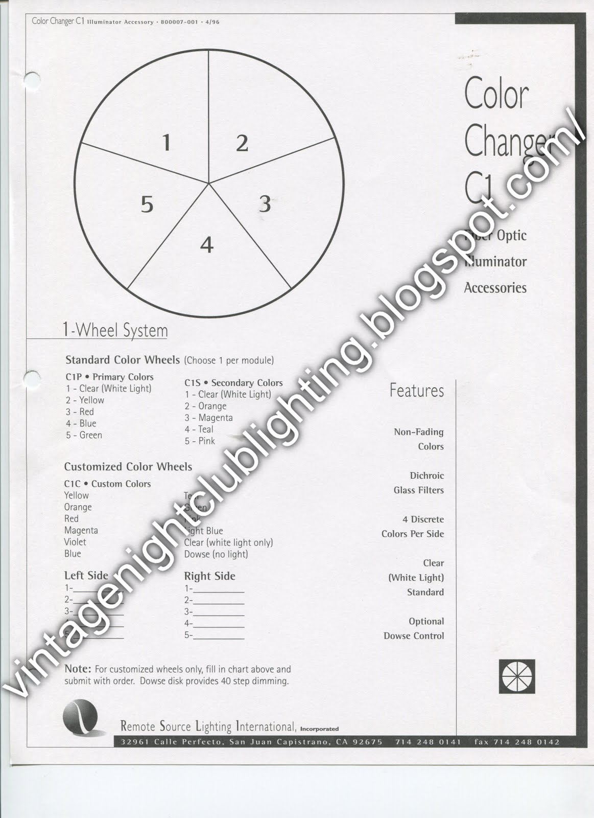 Vintage Night Club Lighting: Remote Source Lighting International (RSLI ...