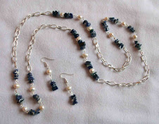 Collar Cod 2436 Lapiz Lazuli y perlas  S/ 35.00 N Soles