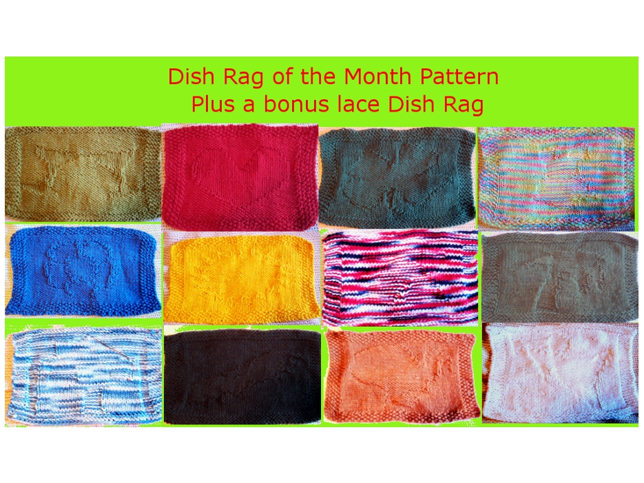 Knits 4 U Designs Blog The Dish Rag a Month pattern is here!