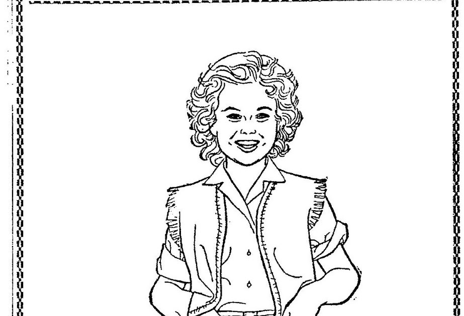 Mostly Paper Dolls: Shirley Temple Coloring Contest - 1958