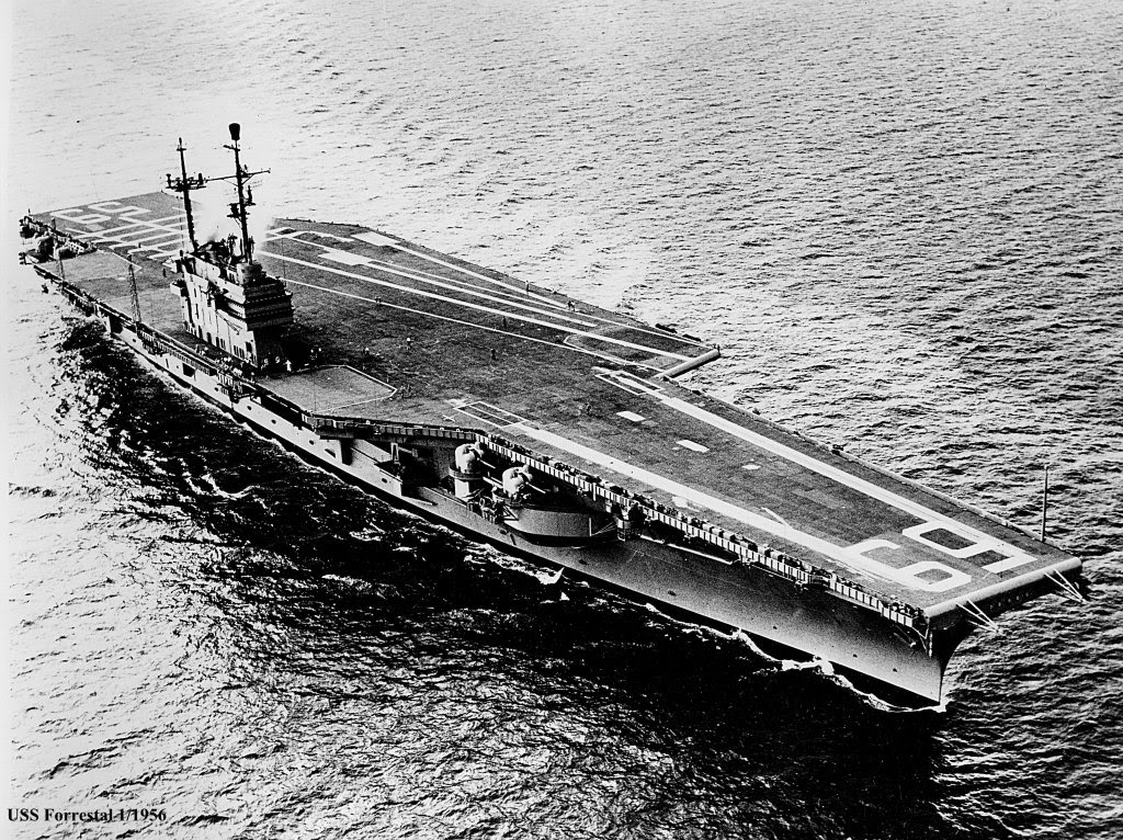 ADHEMAR: 11 décembre 1954, lancement du Forrestal; premier porte-avions ...