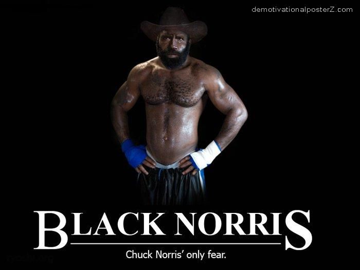 black norris motivational poster