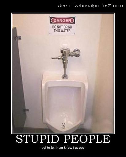 don't drink from toilet