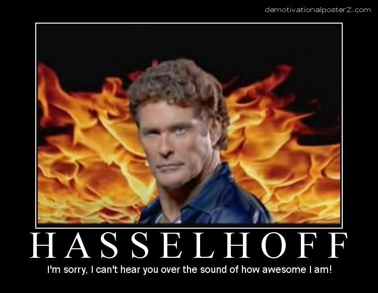 hasselhoff david awesome poster
