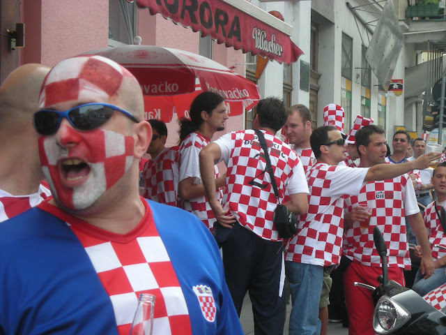 Croatian fans at Euro 2008