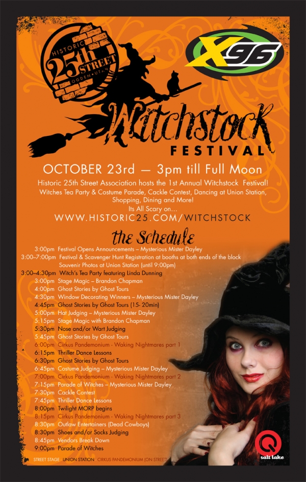 Just a bed of Roses Historic 25th street Ogden 's first WITCHSTOCK