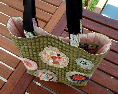 applique flower bag