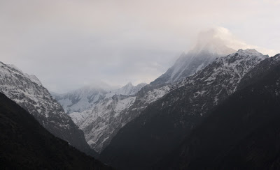 Macchapuchare and the entrance to the Annapurna Sanctuary, Nepal