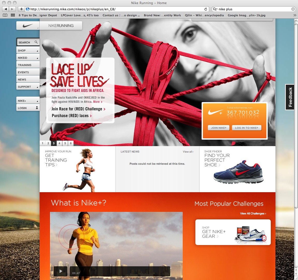 nike plus website