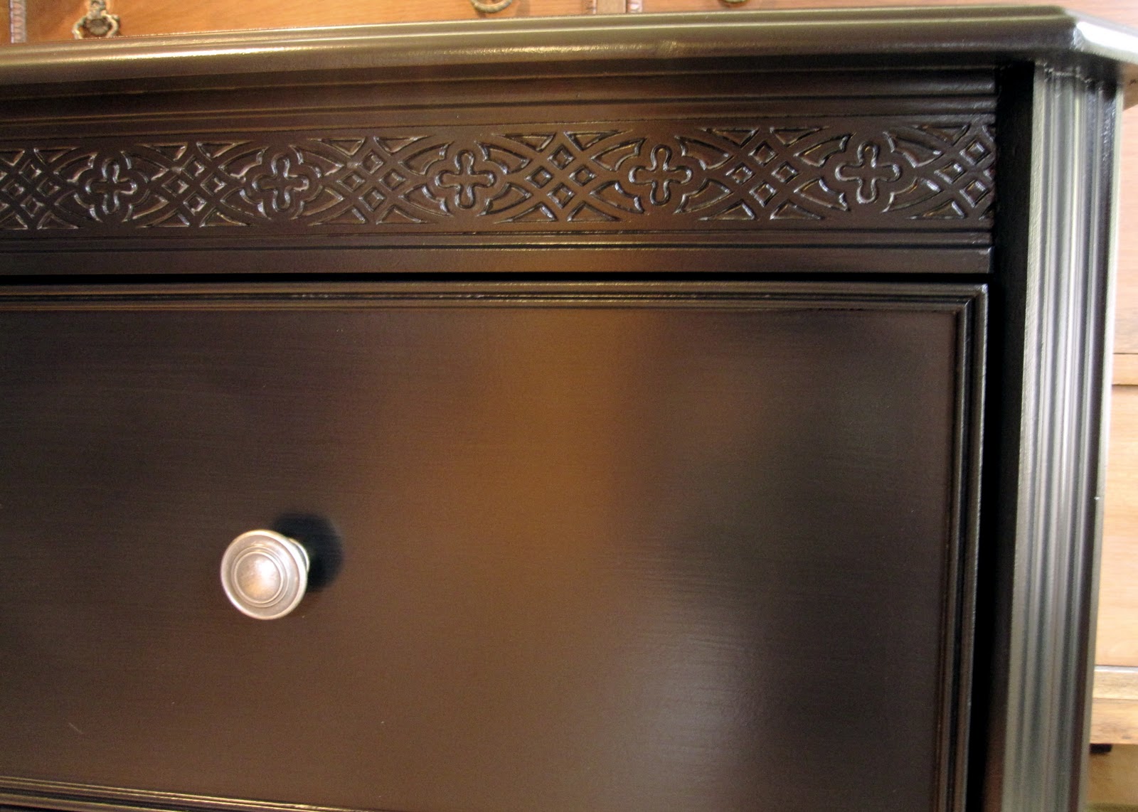 sweet tree furniture: black 2 drawer side table