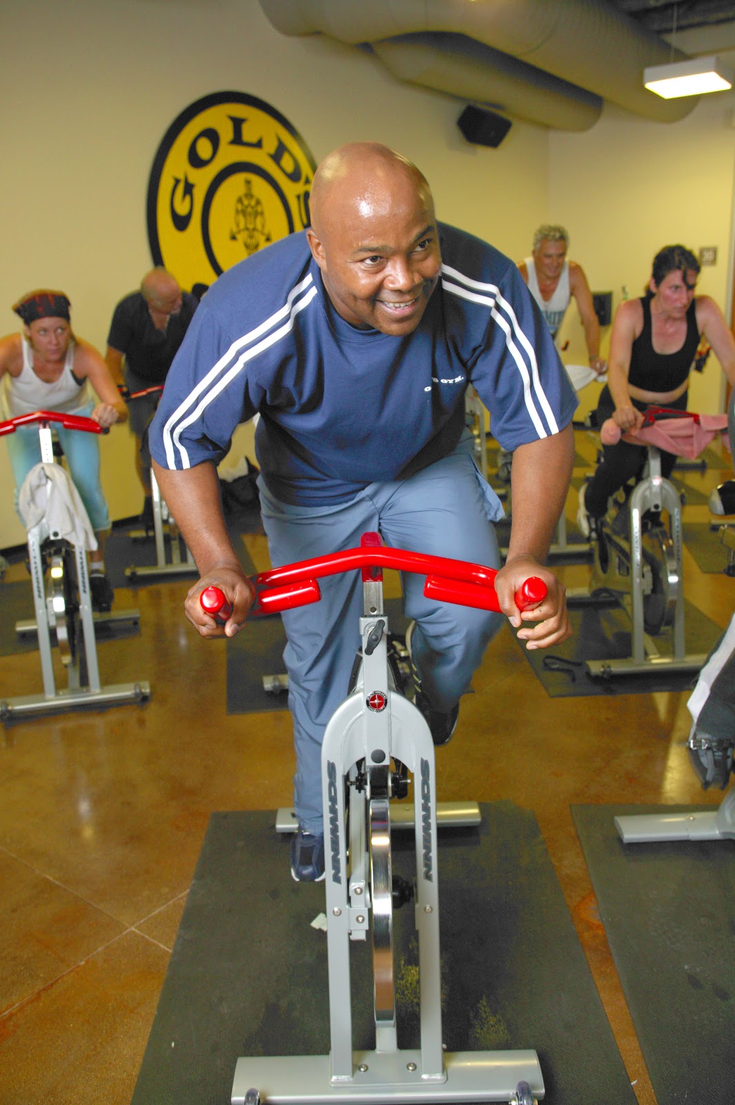 My Gym Gold's Gym Male Section 4 Hours spinning Marathon