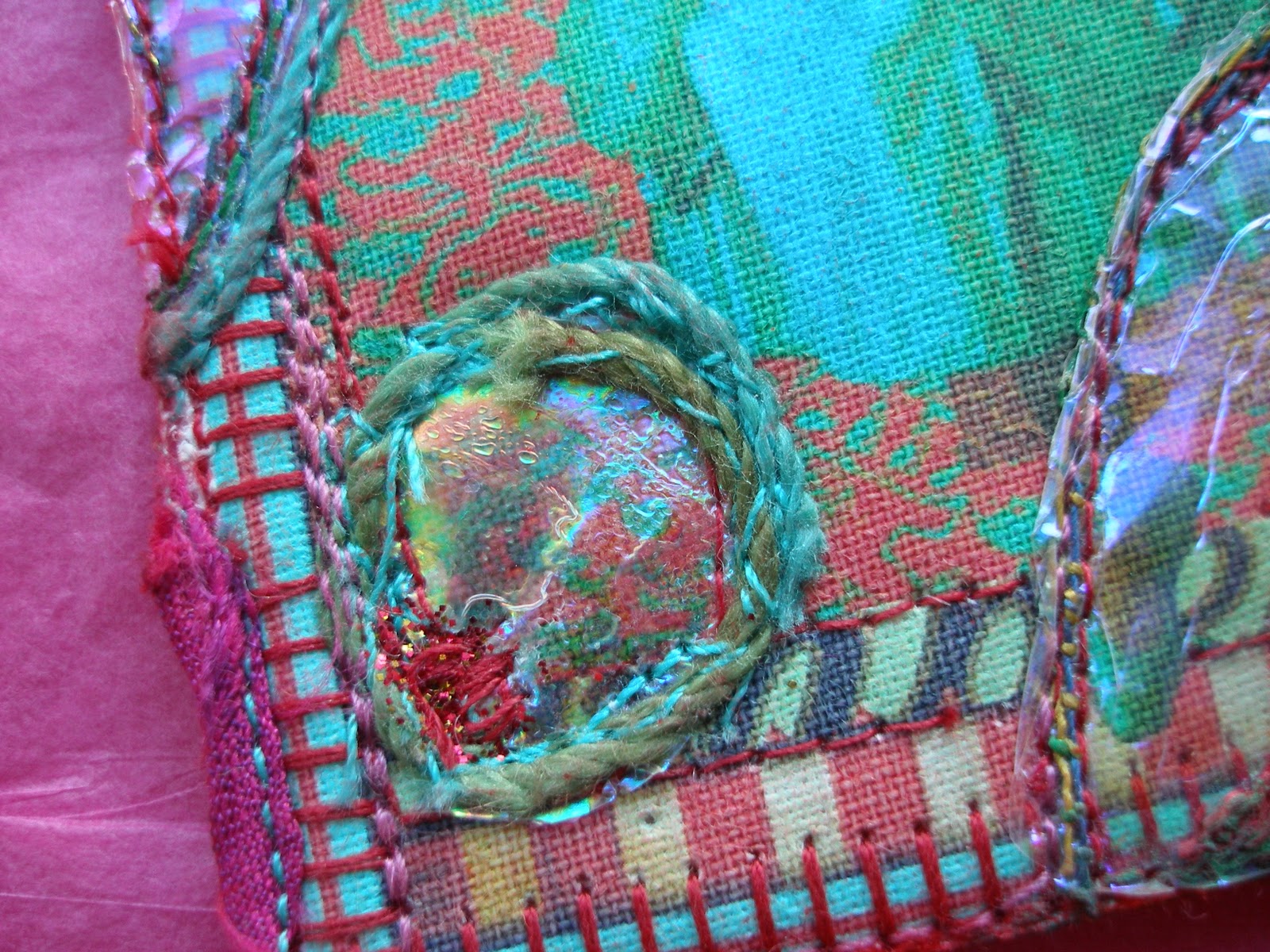 twodressesstudio Experimenting with Art Glitter Fantasy Film Tutorial Mixed Media ATC