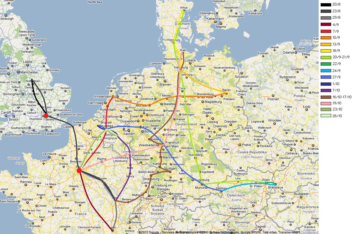 Eurail Map Love 4 U
