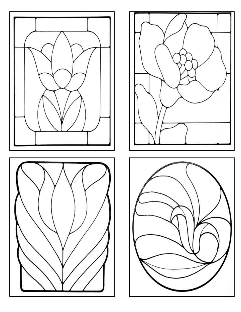 Have Kiln Will Travel Design Patterns For Stained Glass Flower Vase 