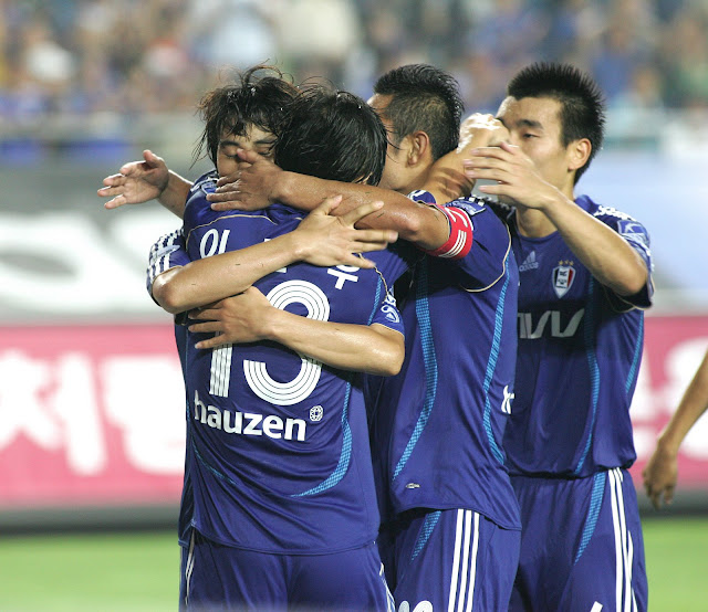 Suwon players in happier days