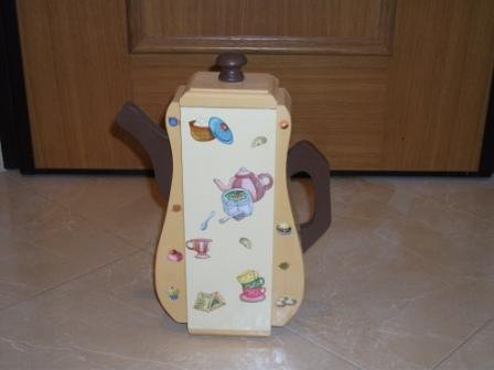 cafeteira para guardar saquetas chá