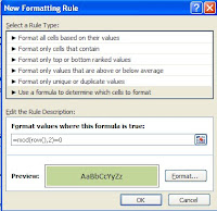 Formatting dialog box