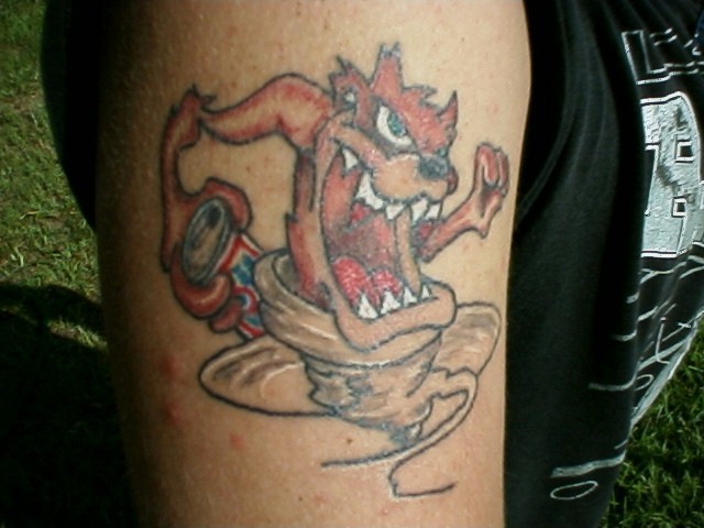 Personally, I think it is making the tattoo about fun and a bit of a laugh, 