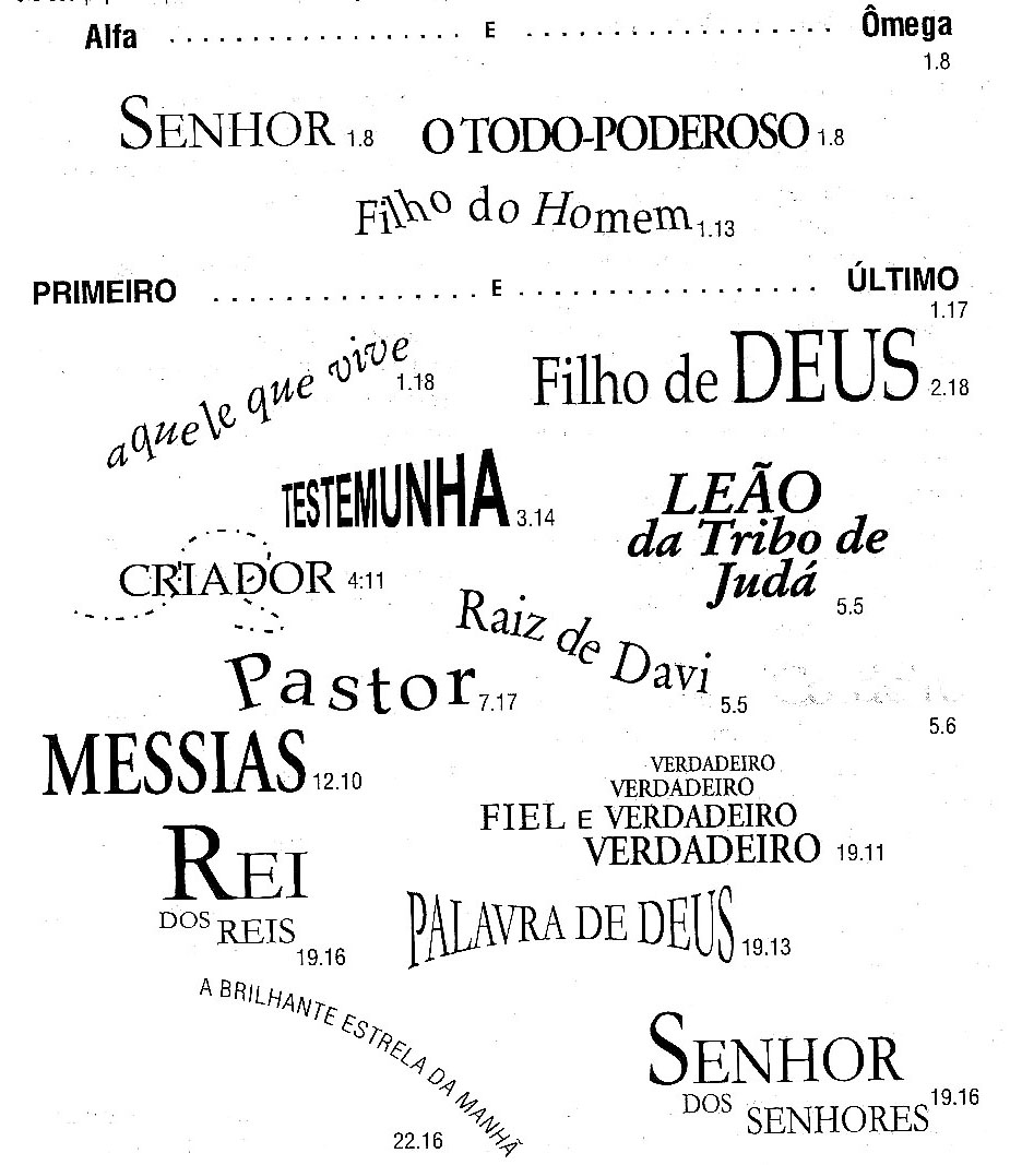 [o caminho] Os nomes de Jesus