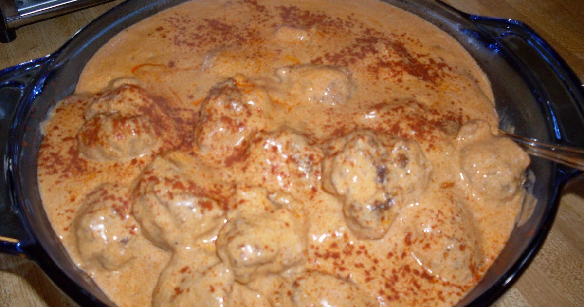 Meatballs and Onions in Paprika Sauce