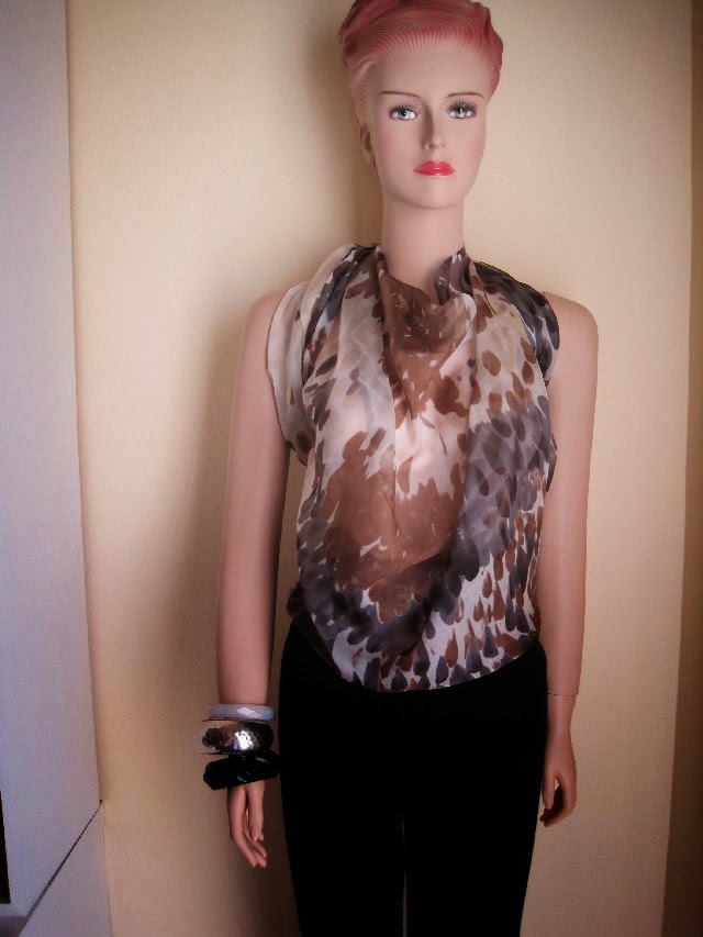 silk scarf top. I bought this piece of silk