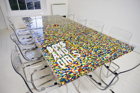 Cool Conference Room Table Made of LEGO
