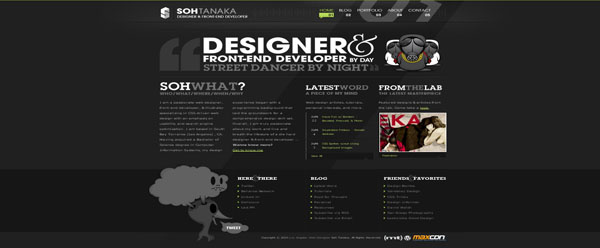 Soh Tanaka web design