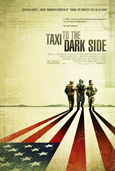 Taxi to the Dark Side retro poster