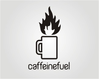 caffeinefuel logo design by NURBS