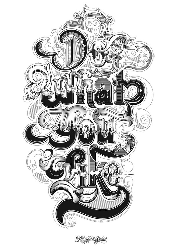 do what you like typography