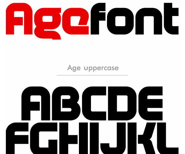 Age free font