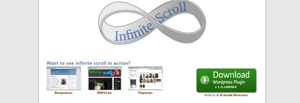 Infinite scroll