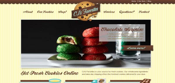 Fresh Cookies Web Design