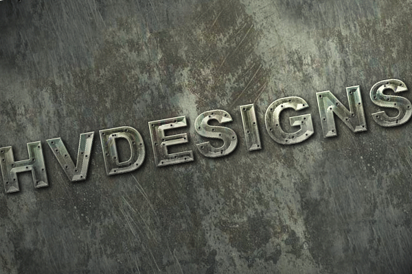 Learn How To Create Metal Textured Text