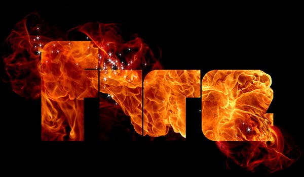fire typography