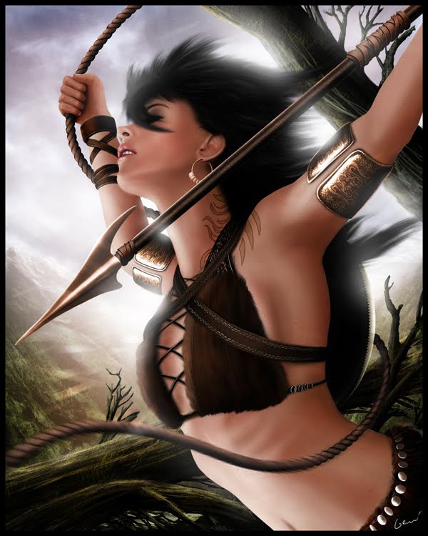 the hunter woman warrior
