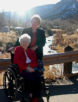 Mom and me with the Jemez River behind us