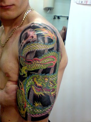 dragon tattoo sleeve. japanese dragon tattoos