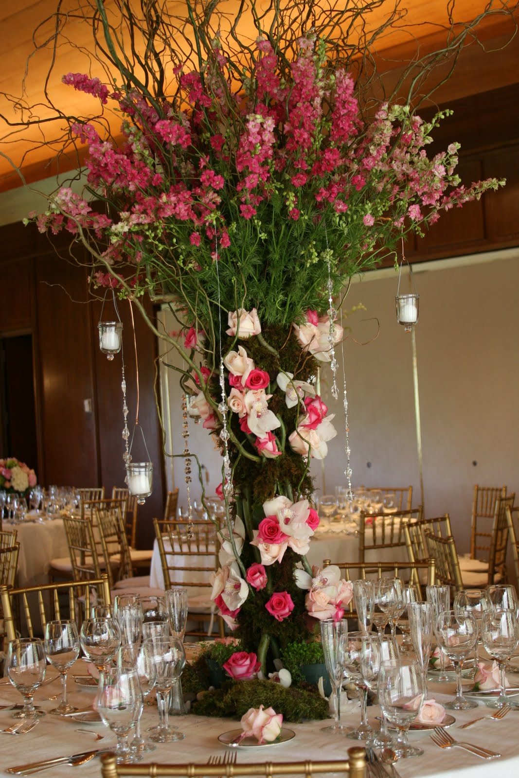 Jessica's Country Flowers Our Signature "tree" centerpieces
