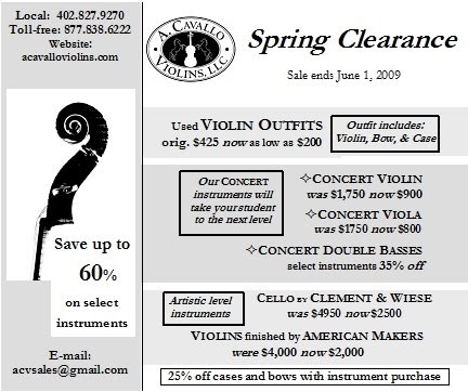 Corner Violin Shop | The weekly blog of A. Cavallo Violins, LLC: Spring ...