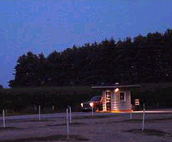 The Milford, NH Drive-In at Dusk